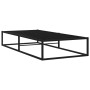 Estructura de cama de metal negro 100x200 cm de vidaXL, Camas y somieres - Ref: Foro24-324786, Precio: 135,53 €, Descuento: %