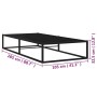 Estructura de cama de metal negro 100x200 cm de vidaXL, Camas y somieres - Ref: Foro24-324786, Precio: 135,53 €, Descuento: %