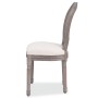 Sillas de comedor 6 unidades tela color crema de vidaXL, Sillas de comedor - Ref: Foro24-274621, Precio: 994,60 €, Descuento: %