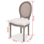 Sillas de comedor 6 unidades tela color crema de vidaXL, Sillas de comedor - Ref: Foro24-274621, Precio: 994,60 €, Descuento: %