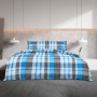 Juego de funda nórdica algodón azul y gris 200x200 cm de vidaXL, Fundas de nórdico - Ref: Foro24-136075, Precio: 25,14 €, Des...