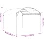 Cenador de tela color crema de vidaXL, Carpas y cenadores - Ref: Foro24-48029, Precio: 241,56 €, Descuento: %