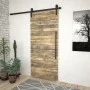 SKIEN Schiebetür-Beschlagsatz aus schwarzem Stahl, 183 cm von vidaXL, Türrahmen - Ref: Foro24-145264, Preis: 48,79 €, Rabatt: %