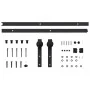 SKIEN Schiebetür-Beschlagsatz aus schwarzem Stahl, 183 cm von vidaXL, Türrahmen - Ref: Foro24-145264, Preis: 48,79 €, Rabatt: %