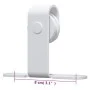 Mini sliding door kit for white carbon steel wardrobe 122 cm by vidaXL, doorframes - Ref: Foro24-151697, Price: 39,16 €, Disc...