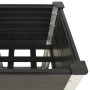 Mesa de cultivo para jardín con estante WPC gris 50x50x90 cm en Macetas y jardineras | Comprar online en Foru.es