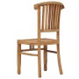 Silla de jardín 2 unidades madera maciza de teca de vidaXL, Sillas de jardín - Ref: Foro24-49433, Precio: 254,08 €, Descuento: %