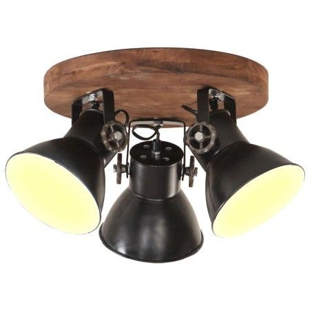 Lámpara de techo industrial negra 25 W 42x27 cm E27 de vidaXL, Lámparas - Ref: Foro24-320515, Precio: 94,53 €, Descuento: %