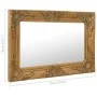 Espejo de pared estilo barroco dorado 60x40 cm de vidaXL, Espejos - Ref: Foro24-320329, Precio: 47,73 €, Descuento: %