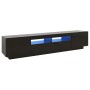 Mueble para TV con luces LED negro 200x35x40 cm de vidaXL, Muebles TV - Ref: Foro24-3081907, Precio: 129,07 €, Descuento: %