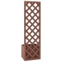 Jardinera enrejada WPC 40x30x135 cm en Macetas y jardineras | Comprar online en Foru.es