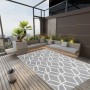 Alfombra de exterior PP gris 140x200 cm de vidaXL, Protectores para exterior - Ref: Foro24-317010, Precio: 37,67 €, Descuento: %