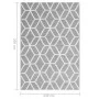 Alfombra de exterior PP gris 140x200 cm de vidaXL, Protectores para exterior - Ref: Foro24-317010, Precio: 33,94 €, Descuento: %