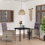 Juego de comedor de jardín 3 piezas con cojines gris y negro en Conjuntos de jardín | Comprar online en Foru.es