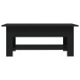 Mesa de centro madera de ingeniería negra 102x55x42 cm de vidaXL, Mesas de centro - Ref: Foro24-810254, Precio: 62,16 €, Desc...