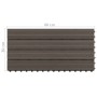 Baldosas de porche 6 uds WPC marrón oscuro 60x30 cm 1,08 m² en Materiales de construcción | Comprar online en Foru.es