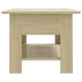 Mesa de centro madera de ingeniería roble Sonoma 102x55x42 cm de vidaXL, Mesas de centro - Ref: Foro24-810256, Precio: 50,19 ...