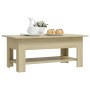 Mesa de centro madera de ingeniería roble Sonoma 102x55x42 cm de vidaXL, Mesas de centro - Ref: Foro24-810256, Precio: 50,19 ...