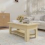 Mesa de centro madera de ingeniería roble Sonoma 102x55x42 cm de vidaXL, Mesas de centro - Ref: Foro24-810256, Precio: 50,19 ...