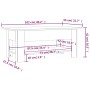 Mesa de centro madera de ingeniería roble Sonoma 102x55x42 cm de vidaXL, Mesas de centro - Ref: Foro24-810256, Precio: 50,19 ...