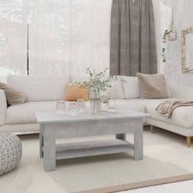 Mesa de centro madera de ingeniería gris hormigón 102x55x42 cm de vidaXL, Mesas de centro - Ref: Foro24-810257, Precio: 65,87...