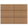 Baldosas de porche 6 uds WPC marrón 60x30 cm 1,08 m² en Materiales de construcción | Comprar online en Foru.es