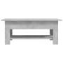 Mesa de centro madera de ingeniería gris hormigón 102x55x42 cm de vidaXL, Mesas de centro - Ref: Foro24-810257, Precio: 65,87...