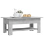Mesa de centro madera de ingeniería gris hormigón 102x55x42 cm de vidaXL, Mesas de centro - Ref: Foro24-810257, Precio: 65,87...