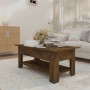 Mesa de centro madera de ingeniería roble ahumado 102x55x42 cm de vidaXL, Mesas de centro - Ref: Foro24-813074, Precio: 71,54...