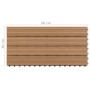 Baldosas de porche 6 uds WPC marrón 60x30 cm 1,08 m² en Materiales de construcción | Comprar online en Foru.es