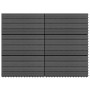 Baldosas de porche 6 uds WPC negro 60x30 cm 1,08 m² en Materiales de construcción | Comprar online en Foru.es