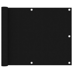 Toldo para balcón de tela oxford negro 75x300 cm en Sombrillas | Comprar online en Foru.es