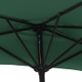 Sombrilla de balcón semicircular palo aluminio verde 270x144cm de vidaXL, Sombrillas - Ref: Foro24-44588, Precio: 67,82 €, De...