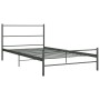 Estructura de cama de metal gris 100x200 cm de vidaXL, Camas y somieres - Ref: Foro24-284685, Precio: 78,27 €, Descuento: %