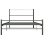 Estructura de cama de metal gris 100x200 cm de vidaXL, Camas y somieres - Ref: Foro24-284685, Precio: 78,27 €, Descuento: %