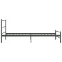 Estructura de cama de metal gris 100x200 cm de vidaXL, Camas y somieres - Ref: Foro24-284685, Precio: 78,27 €, Descuento: %