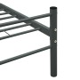 Estructura de cama de metal gris 100x200 cm de vidaXL, Camas y somieres - Ref: Foro24-284685, Precio: 78,27 €, Descuento: %
