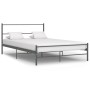 Estructura de cama de metal gris 120x200 cm de vidaXL, Camas y somieres - Ref: Foro24-284686, Precio: 90,33 €, Descuento: %