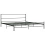 Estructura de cama de metal gris 200x200 cm de vidaXL, Camas y somieres - Ref: Foro24-284687, Precio: 120,21 €, Descuento: %