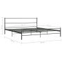 Estructura de cama de metal gris 200x200 cm de vidaXL, Camas y somieres - Ref: Foro24-284687, Precio: 120,21 €, Descuento: %