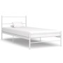 Estructura de cama de metal blanco 100x200 cm de vidaXL, Camas y somieres - Ref: Foro24-284693, Precio: 67,19 €, Descuento: %