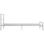Estructura de cama de metal blanco 100x200 cm de vidaXL, Camas y somieres - Ref: Foro24-284693, Precio: 67,19 €, Descuento: %