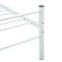 Estructura de cama de metal blanco 100x200 cm de vidaXL, Camas y somieres - Ref: Foro24-284693, Precio: 67,19 €, Descuento: %