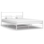 Estructura de cama de metal blanco 120x200 cm de vidaXL, Camas y somieres - Ref: Foro24-284694, Precio: 90,52 €, Descuento: %