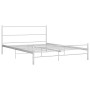 Estructura de cama de metal blanco 120x200 cm de vidaXL, Camas y somieres - Ref: Foro24-284694, Precio: 90,52 €, Descuento: %