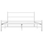 Estructura de cama de metal blanco 120x200 cm de vidaXL, Camas y somieres - Ref: Foro24-284694, Precio: 90,52 €, Descuento: %
