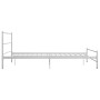 Estructura de cama de metal blanco 120x200 cm de vidaXL, Camas y somieres - Ref: Foro24-284694, Precio: 90,52 €, Descuento: %