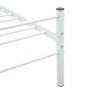 Estructura de cama de metal blanco 120x200 cm de vidaXL, Camas y somieres - Ref: Foro24-284694, Precio: 90,52 €, Descuento: %