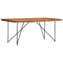 Mesa de comedor de madera maciza de acacia 180x90x76 cm de vidaXL, Mesas de cocina y de comedor - Ref: Foro24-282881, Precio:...