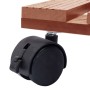 Soporte con ruedas para plantas 2 uds WPC marrón 30x30x7,5 cm en Soportes para macetas | Comprar online en Foru.es